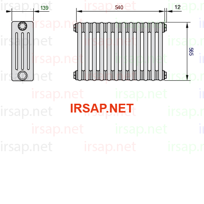 Радиатор IRSAP Tesi 40565/12 T23 CL 01